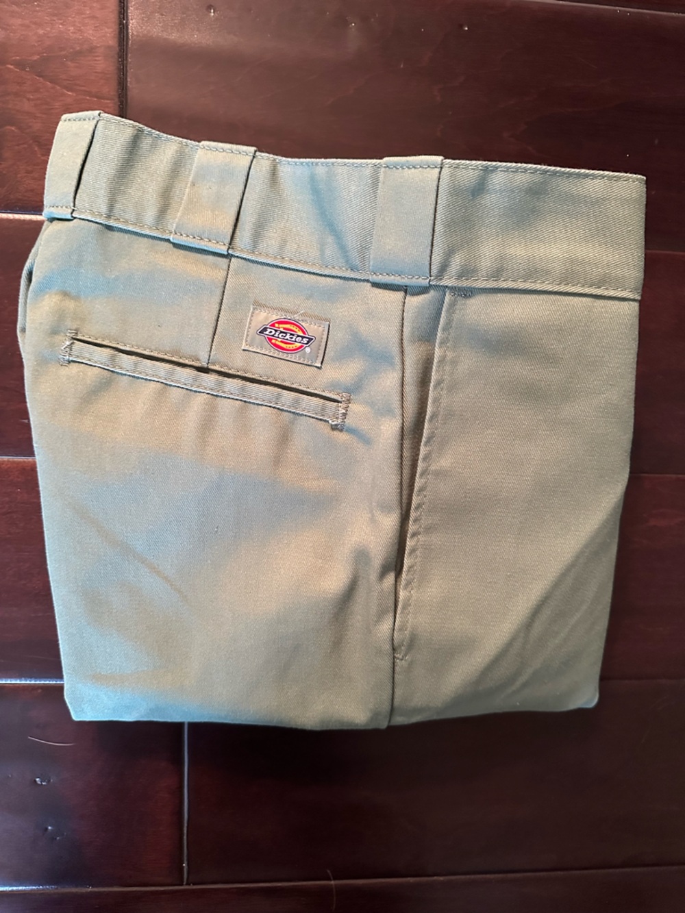 Dickies 874 Original Work Pants Light Sage Green Flat-Front Size 28